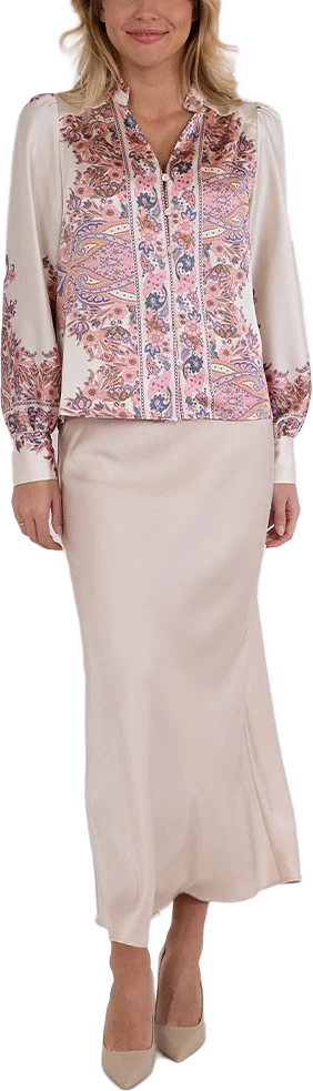 Massima Paisley Border Blouse