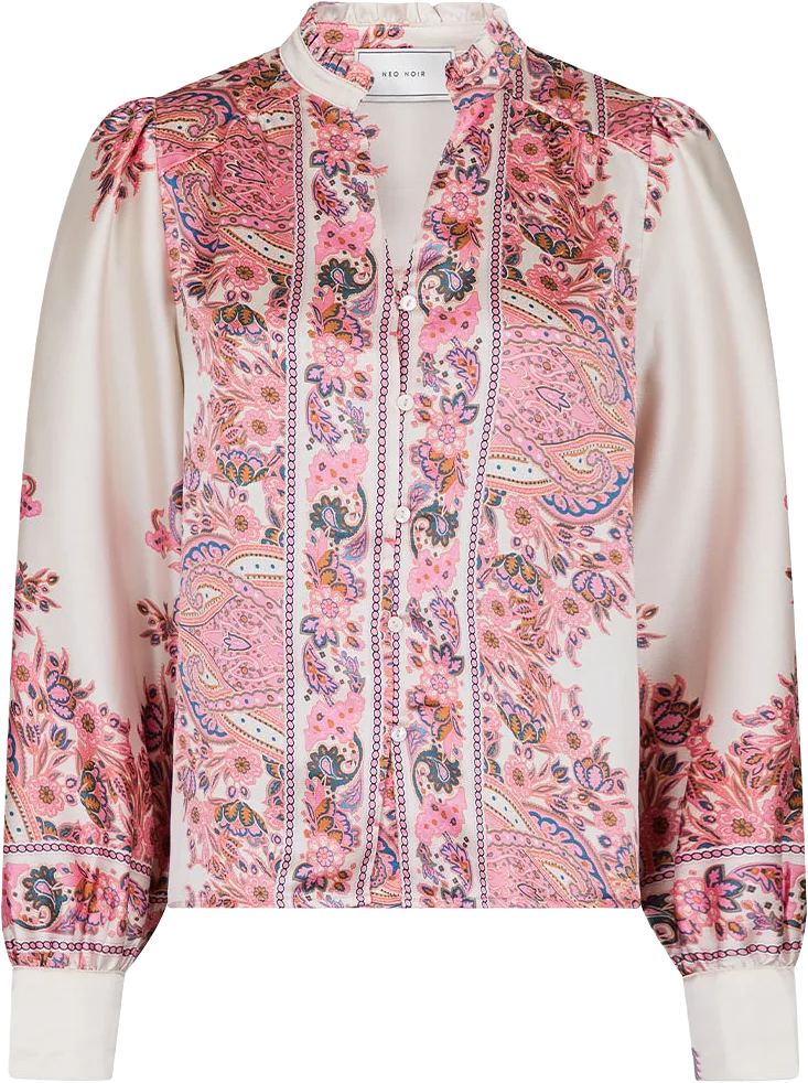 Massima Paisley Border Blouse