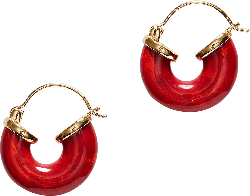 Petit Swell Hoop - Bright Red