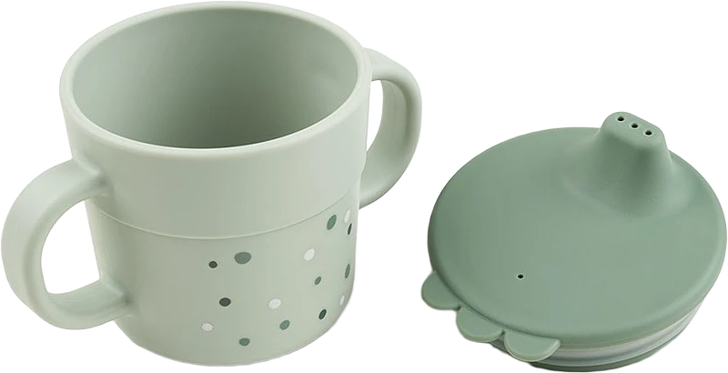 Foodie spout cup Happy dots Green