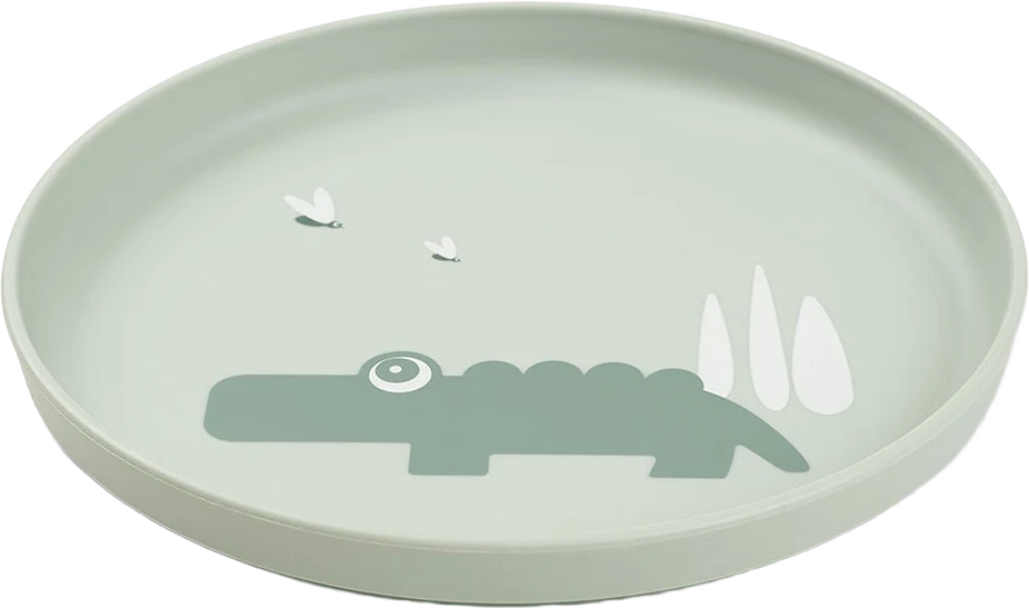 Foodie plate Croco Green