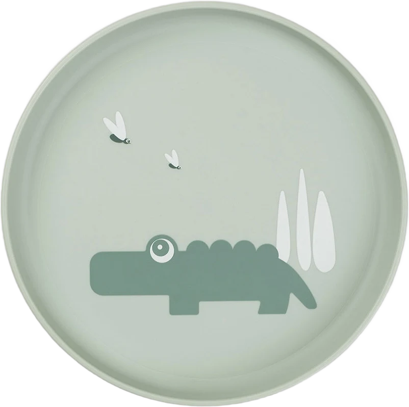 Foodie plate Croco Green