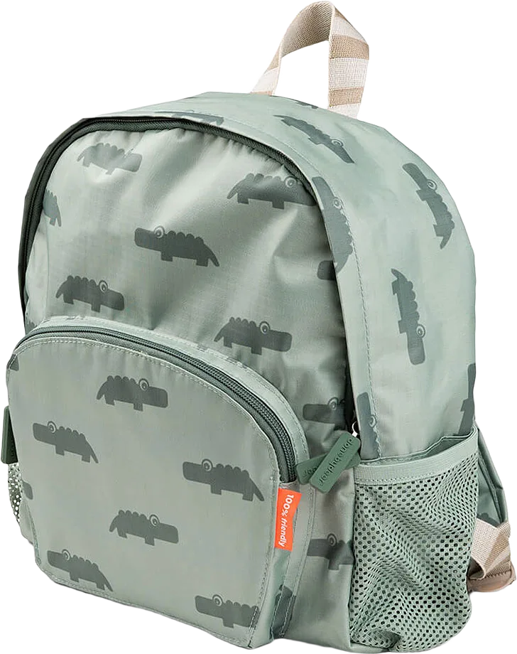 Kids backpack Croco Green