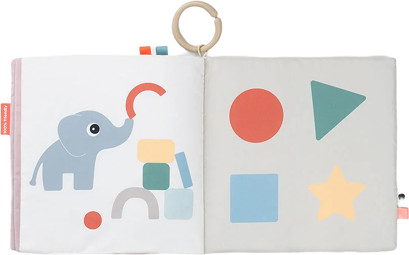 Tummy time soft book Deer friends Colour mix