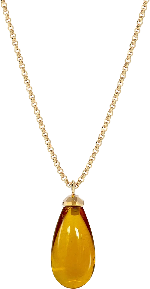 Cali Necklace Amber Gold