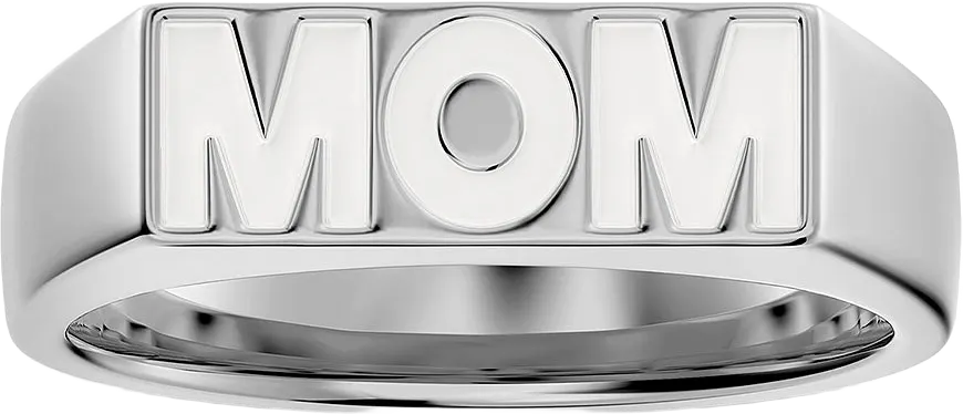 Mom Ring Vanilla Steel