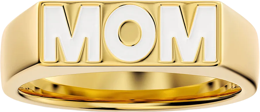 Mom Ring Vanilla Gold