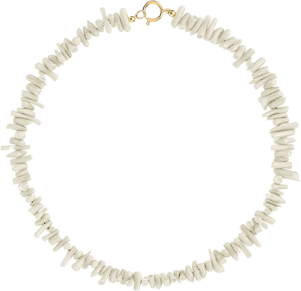 Riviera Necklace Offwhite Gold