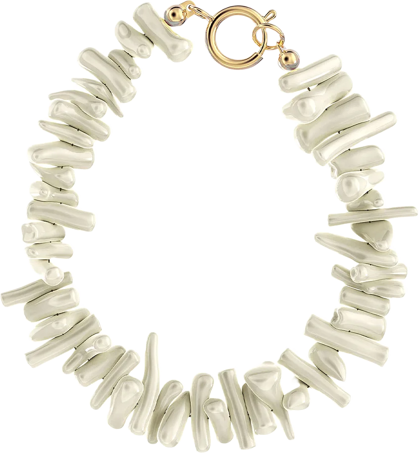 Riviera Bracelet Offwhite Gold