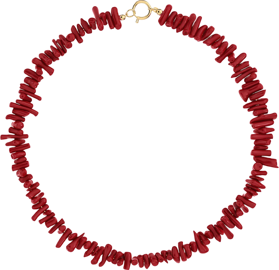 Riviera Necklace Red Gold