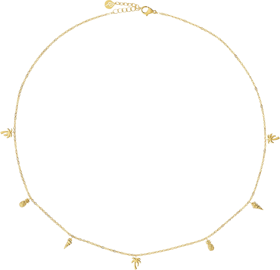 Tropic Necklace Multi Gold