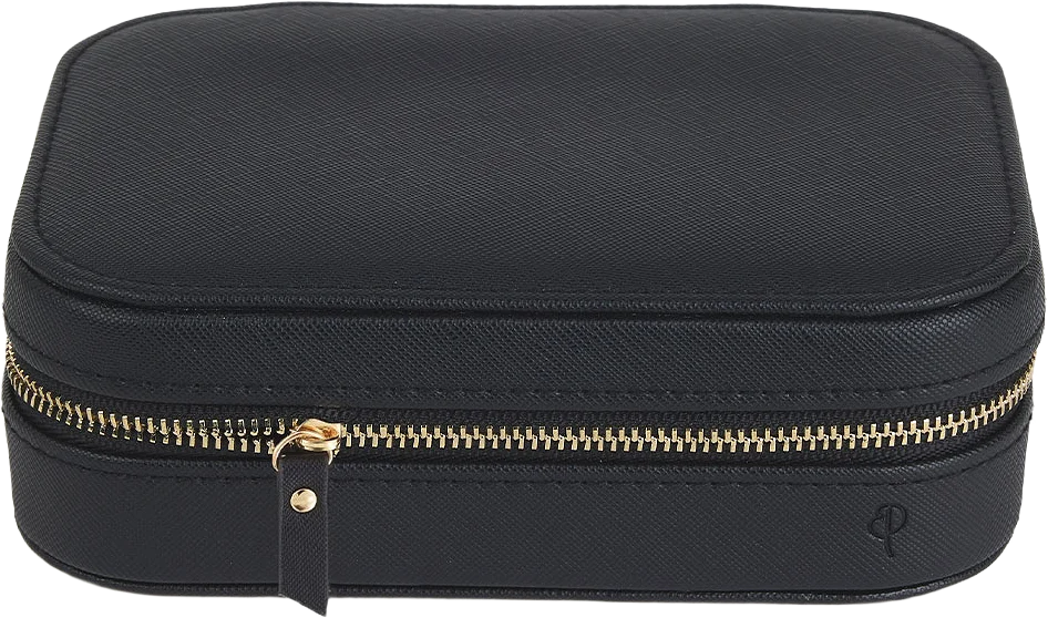 Jewellery Travel Case L Black Gold