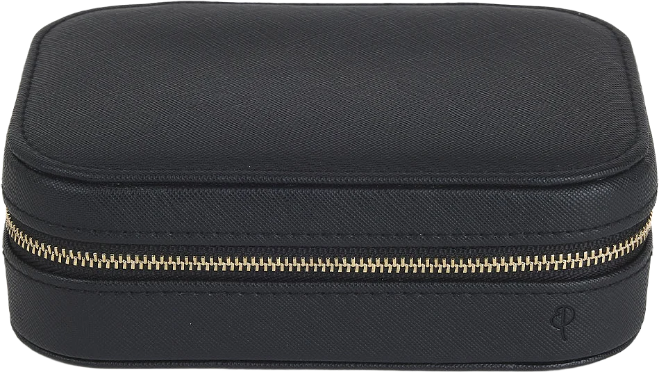 Jewellery Travel Case L Black Gold