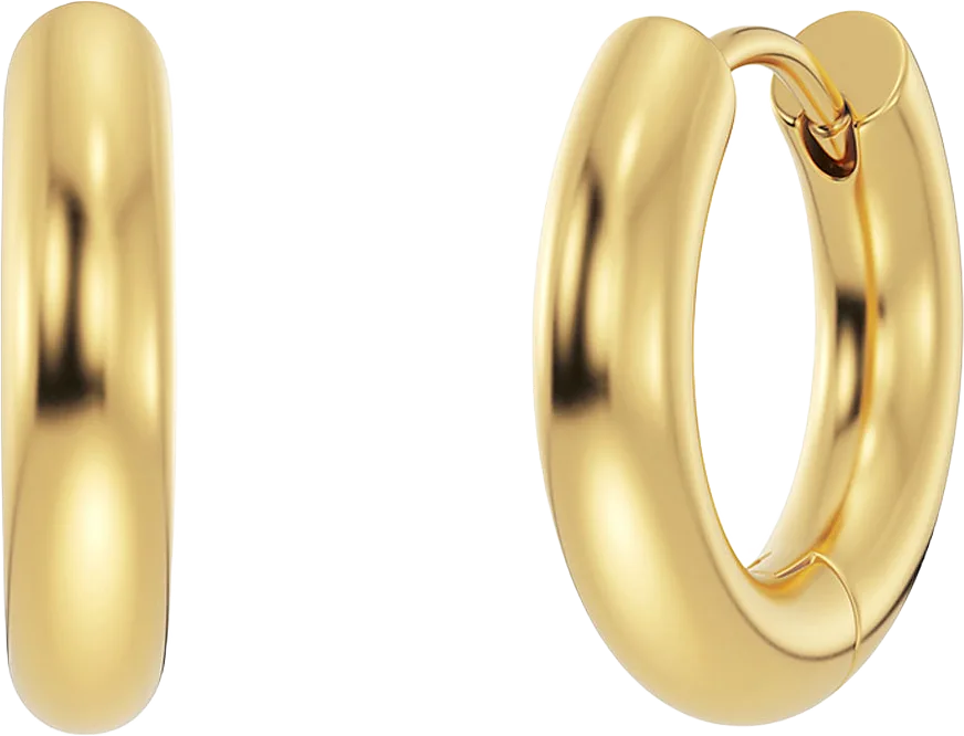 Chunky Hoops S Gold