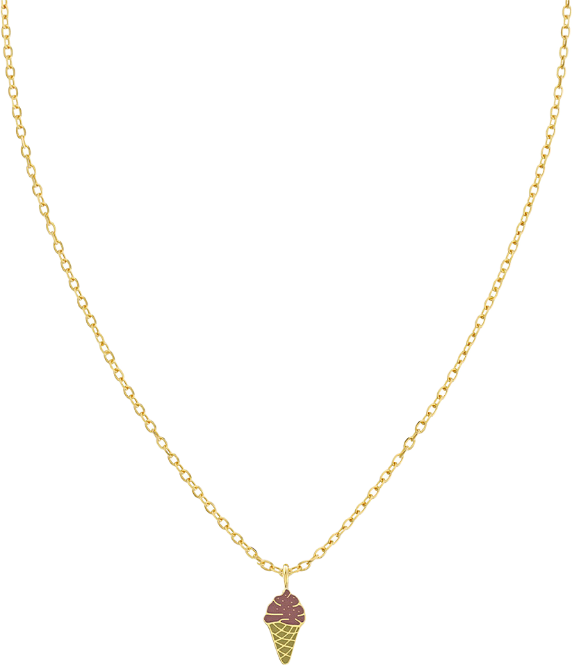 Laguna Necklace Ice cream Kids Gold