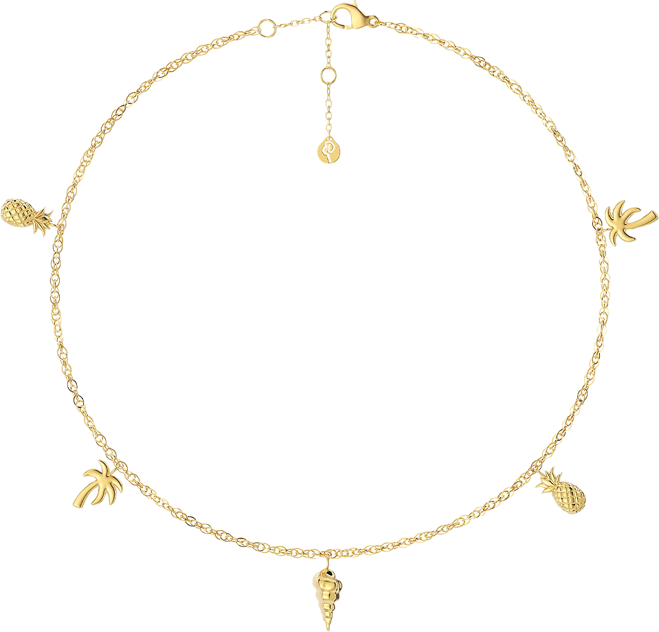 Tropic Anklet Multi Gold