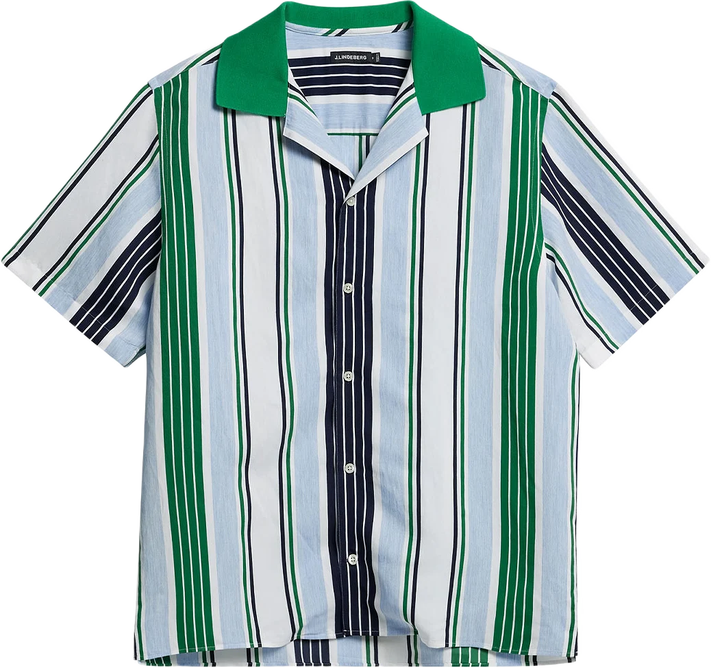 Skala Knit Collar Stripe Shirt