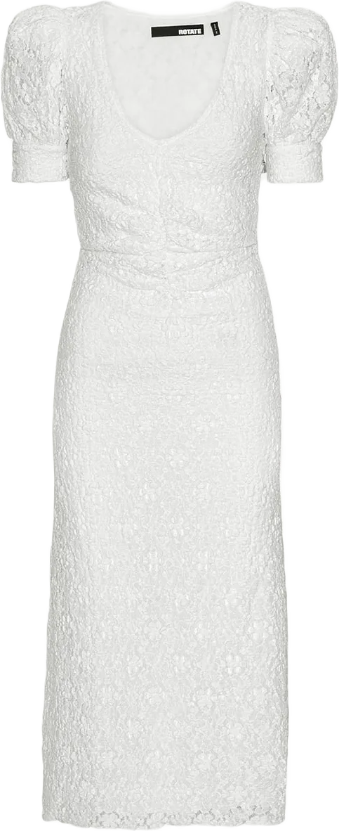 Lace Puff Sleeve Dress