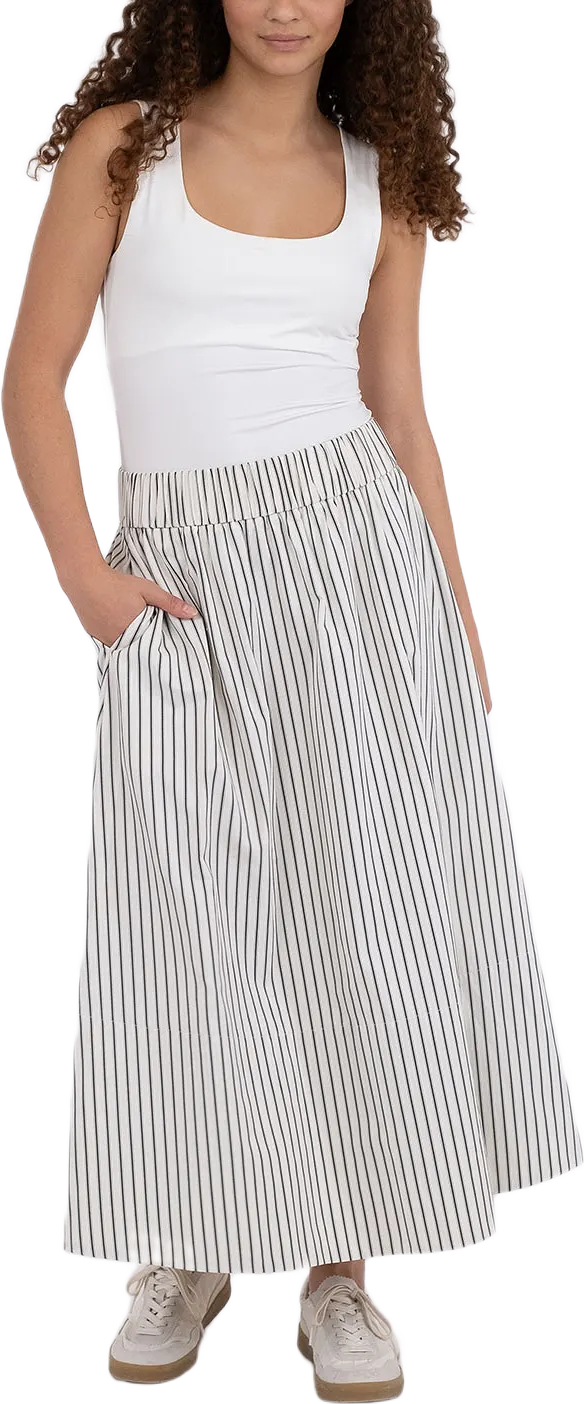 Yara Long Stripe Skirt