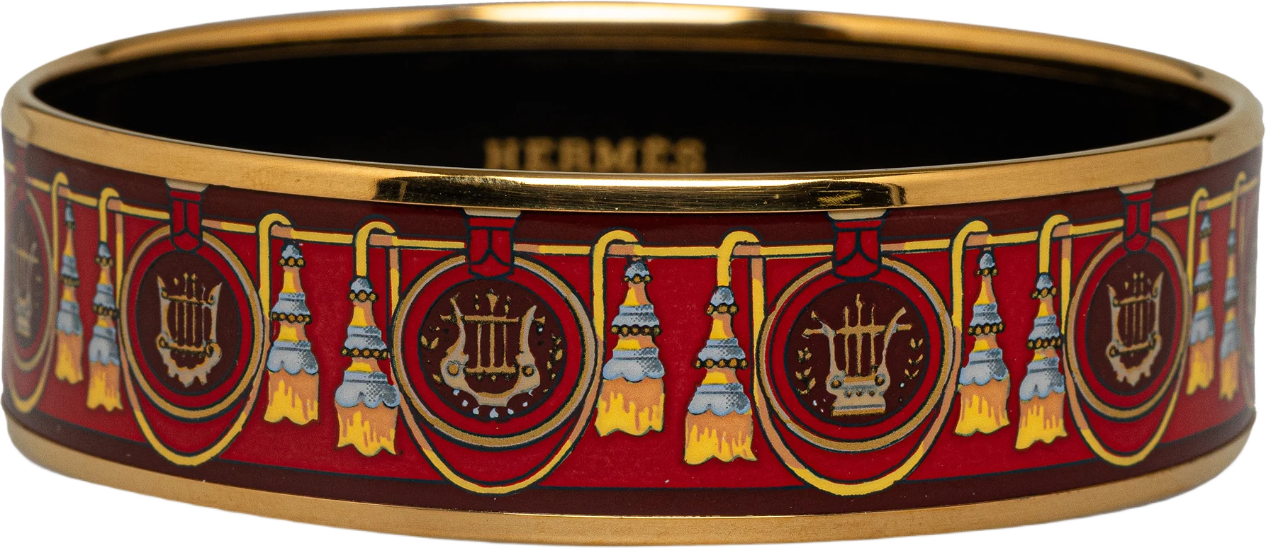 Hermes Wide Enamel Bangle