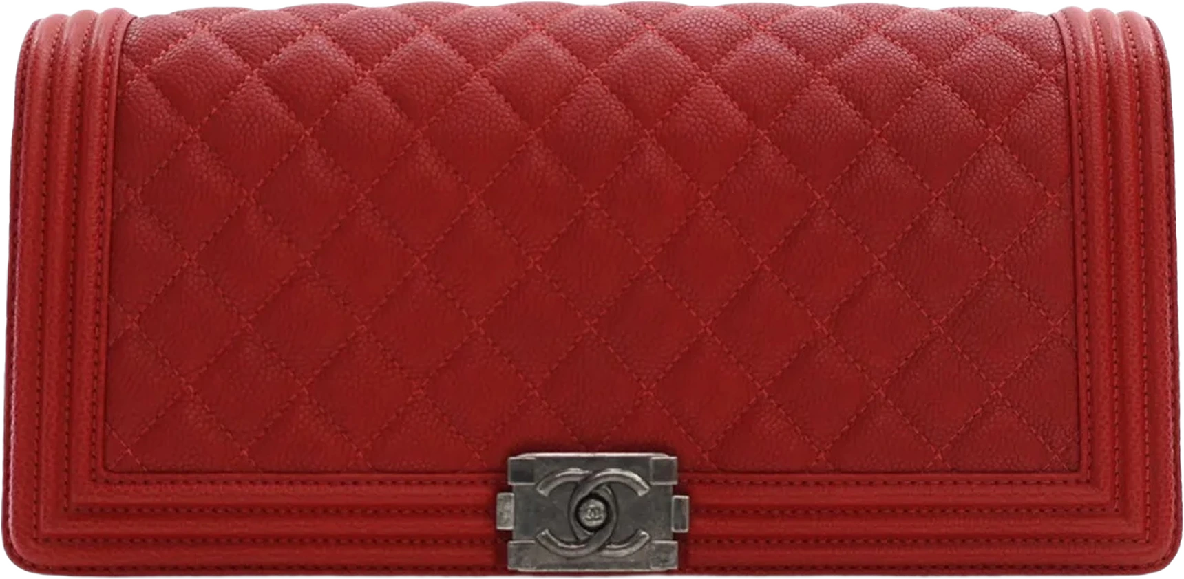 Chanel Quilted Caviar Boy Clutch