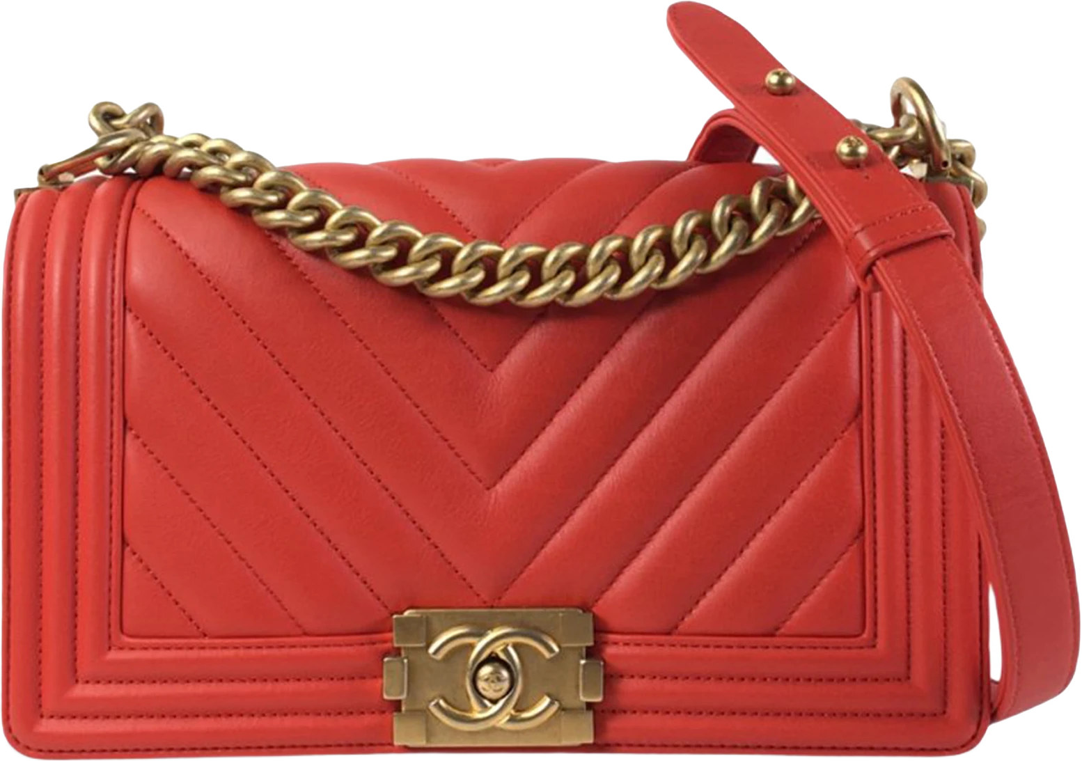 Chanel Medium Calfskin Chevron Boy Flap