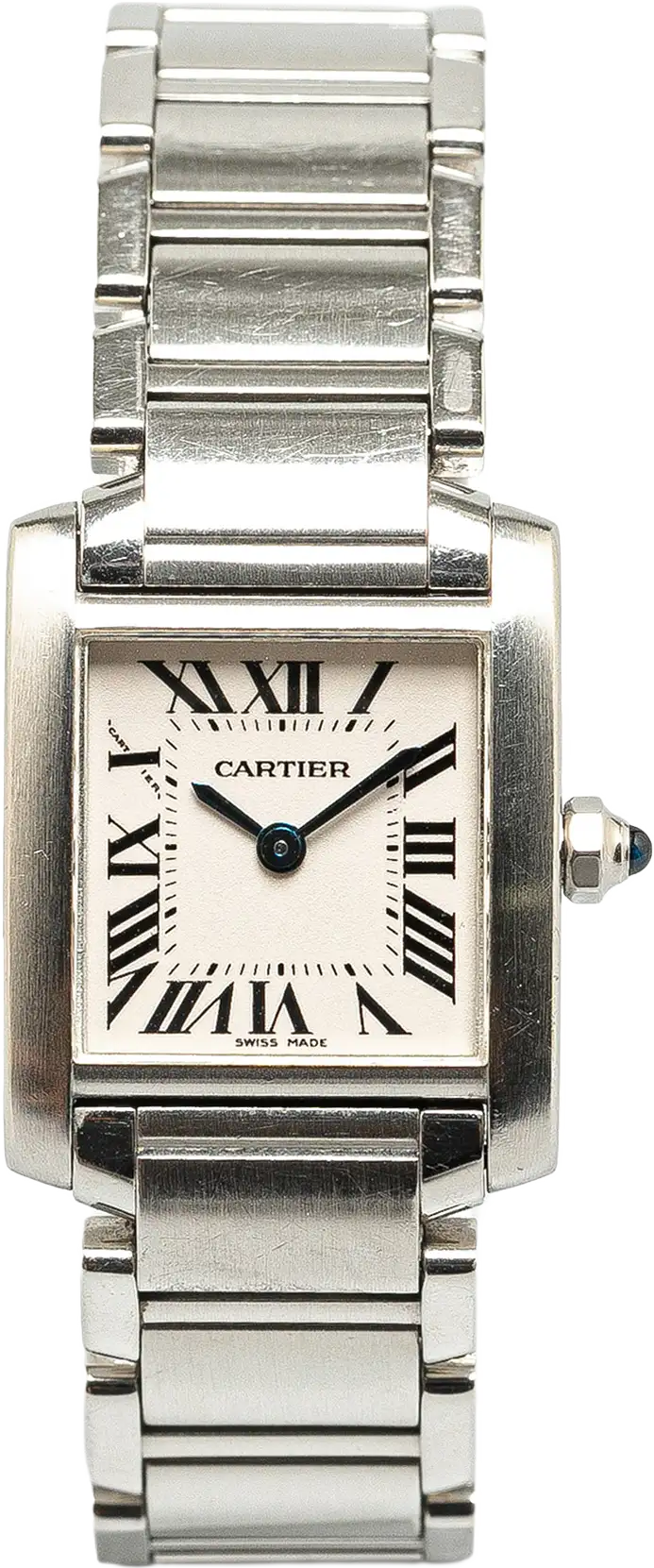 Cartier Quartz Stainless Steel Tank Francaise Watch