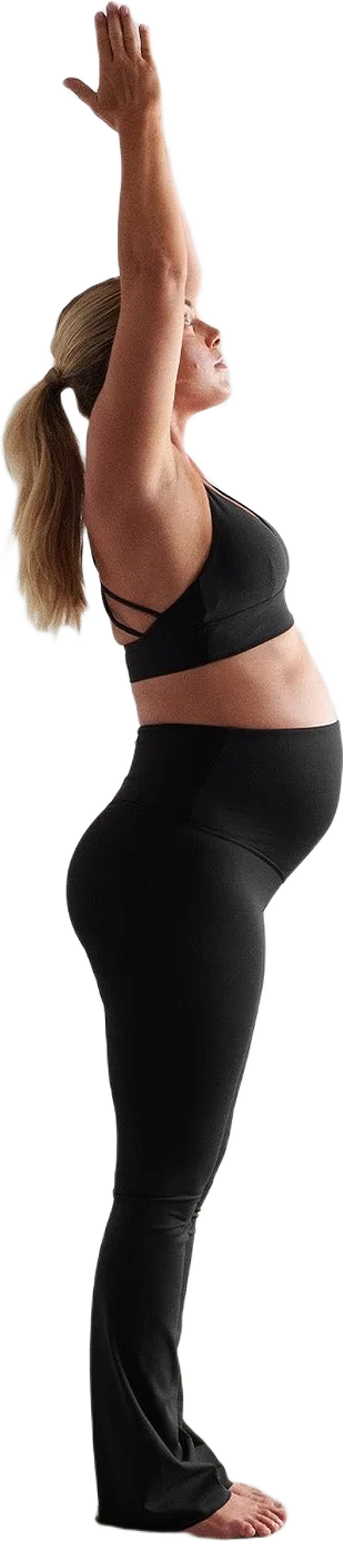 Black Sense Maternity Flare Tights