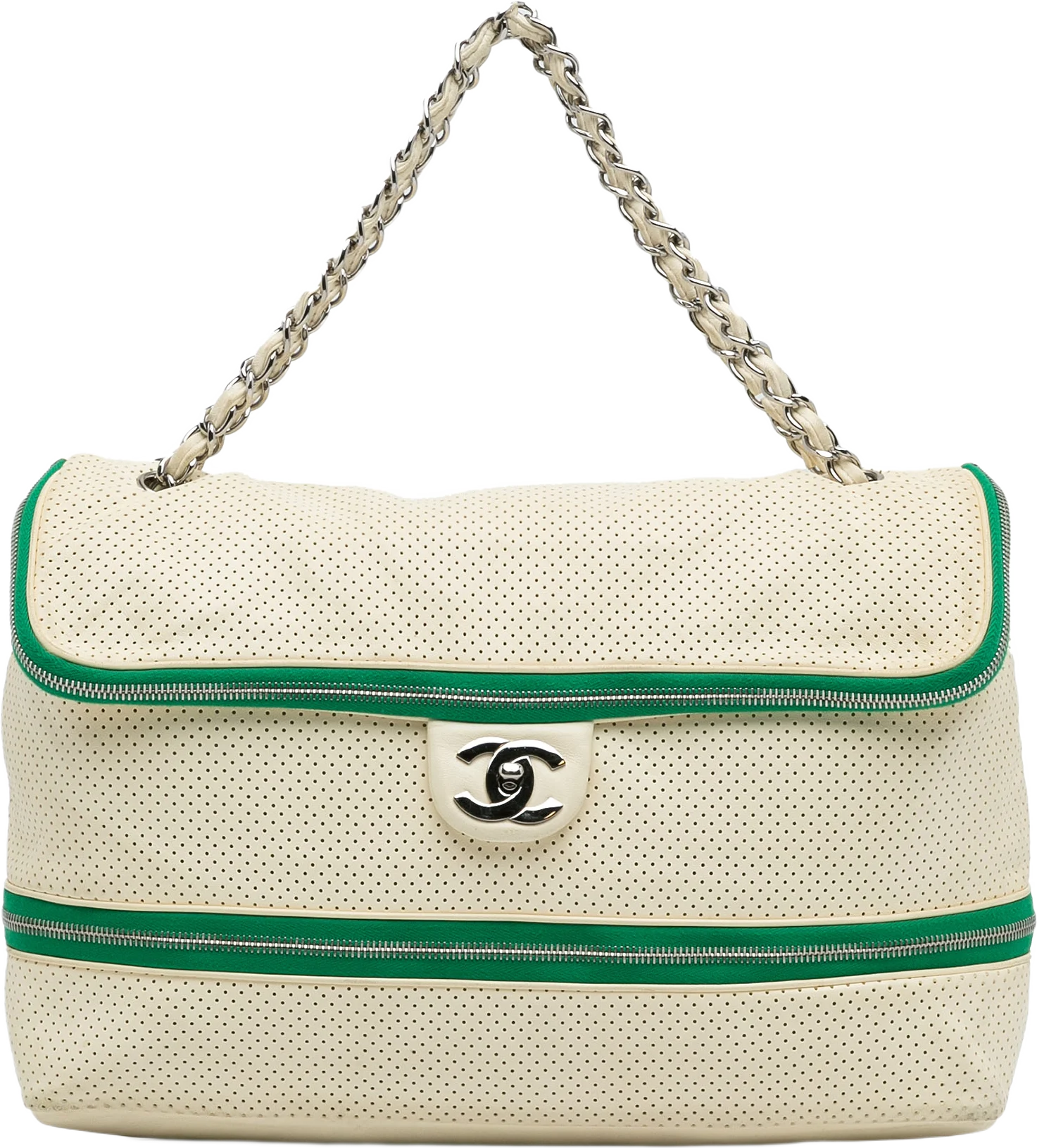 Chanel Perforated Expandable Shoulder Bag