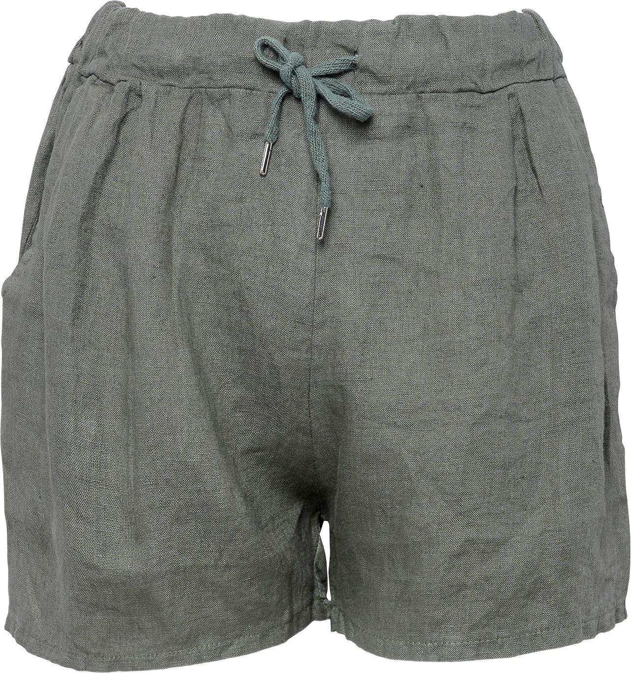 17691, Shorts, Linen - Army