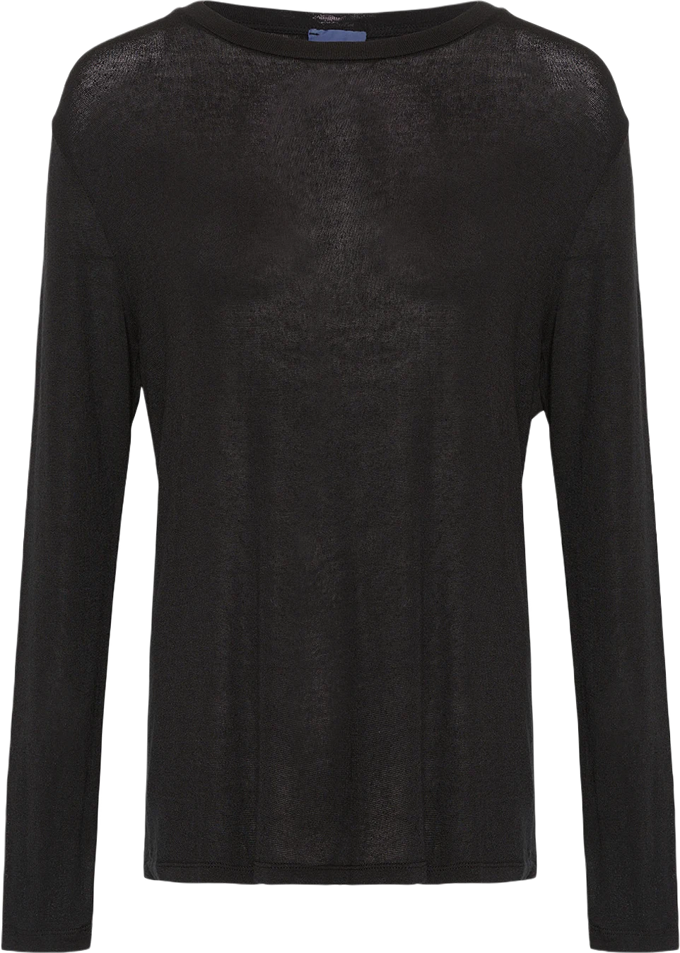 Emi Linen Ls Tee - Black