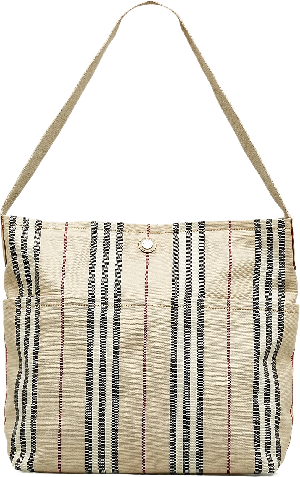 Burberry Canvas House Stripe  Shoulder Bag