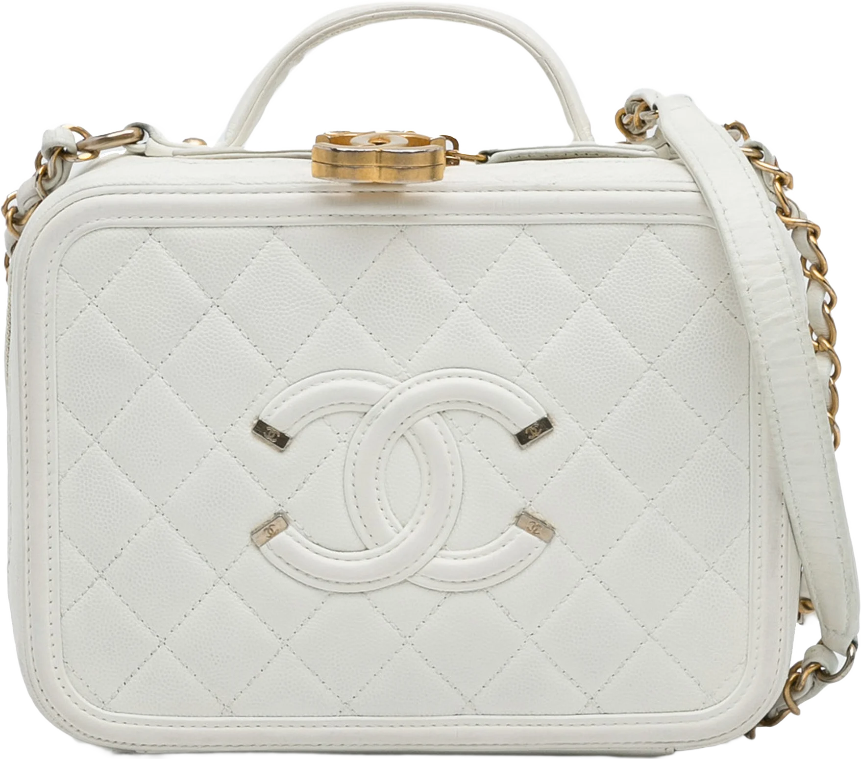 Chanel Medium Caviar Filigree Vanity Case