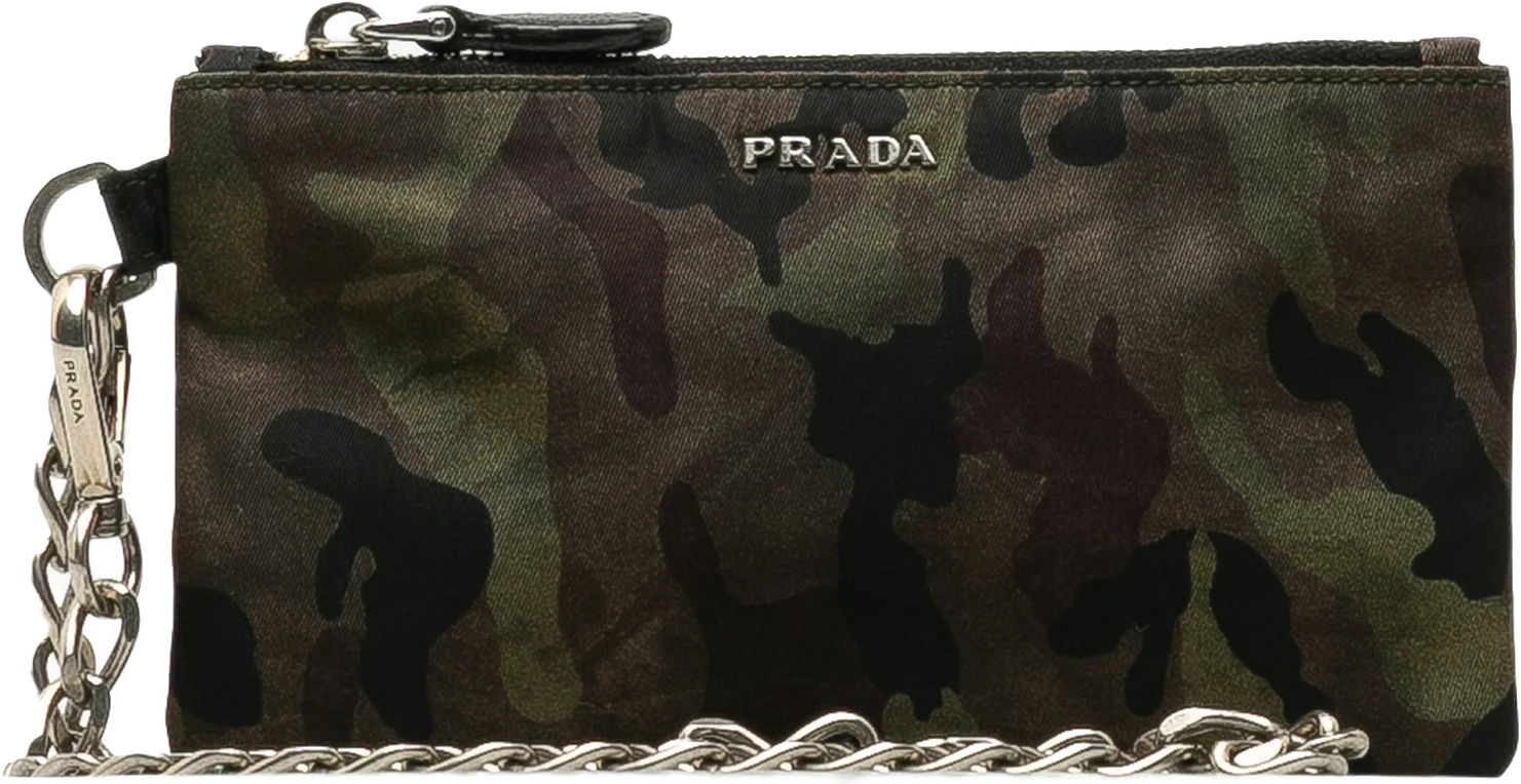 Prada Tessuto Camouflage Coin Pouch