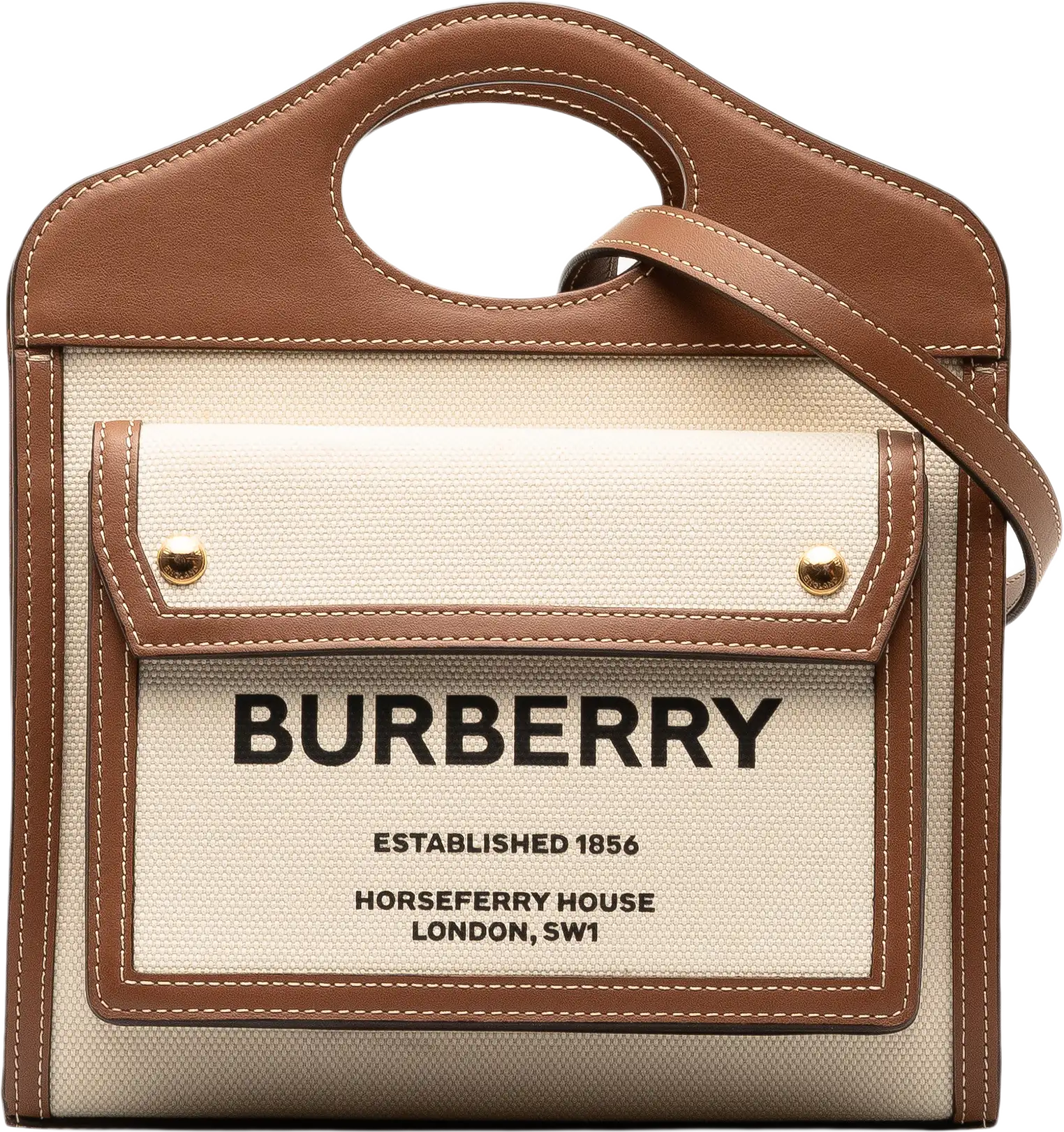 Burberry Mini Canvas Pocket Bag