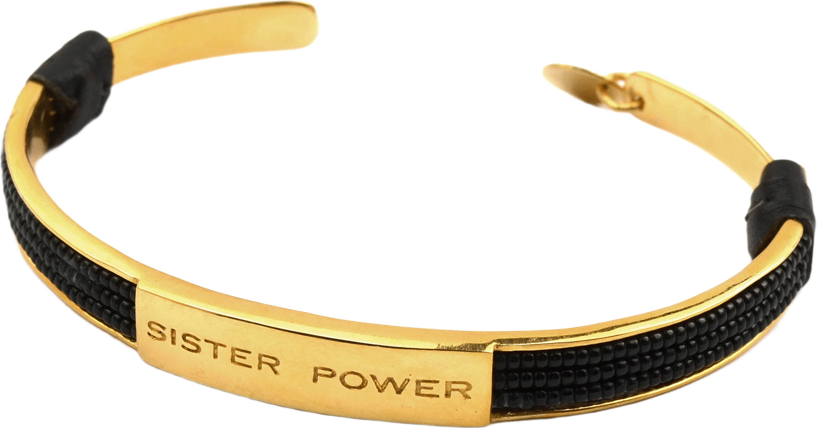 Sister Power Bracelet Black Gold