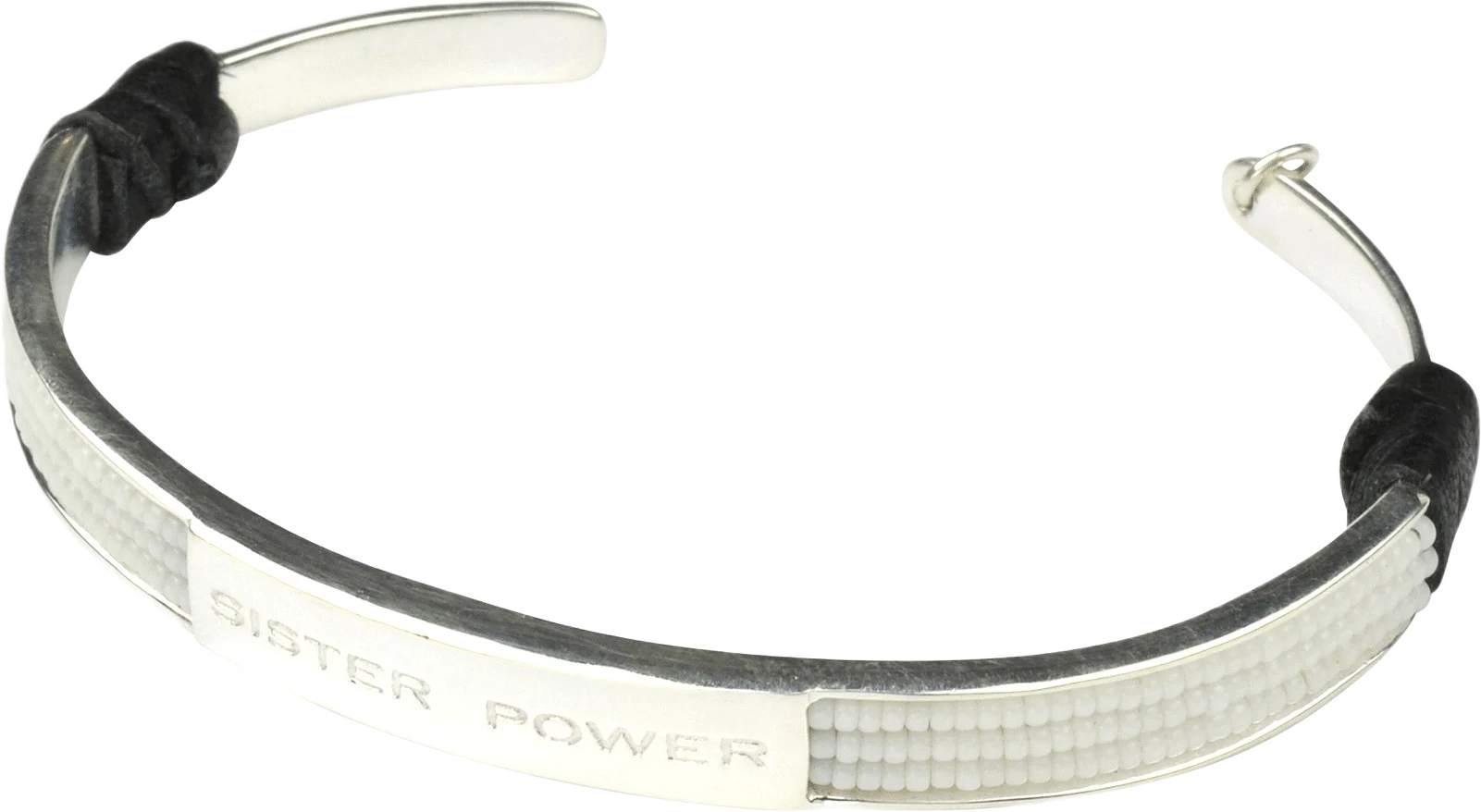 Sister Power Bracelet White Silver