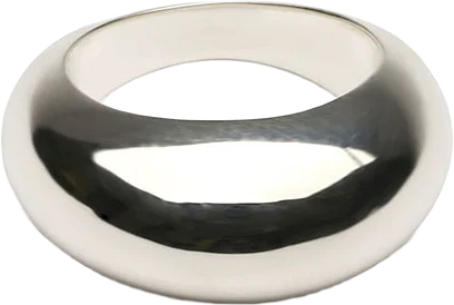 Bolded Big Ring Silver