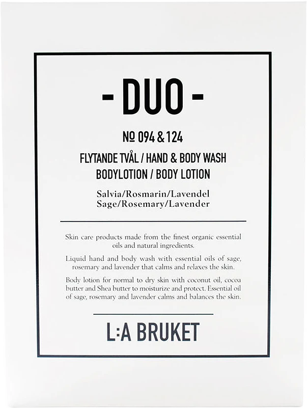 Duo Kit, Flytande tvål & body lotion Salvia/Rosmarin/Lavendel