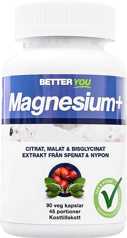 Magnesium +, 90 kapslar