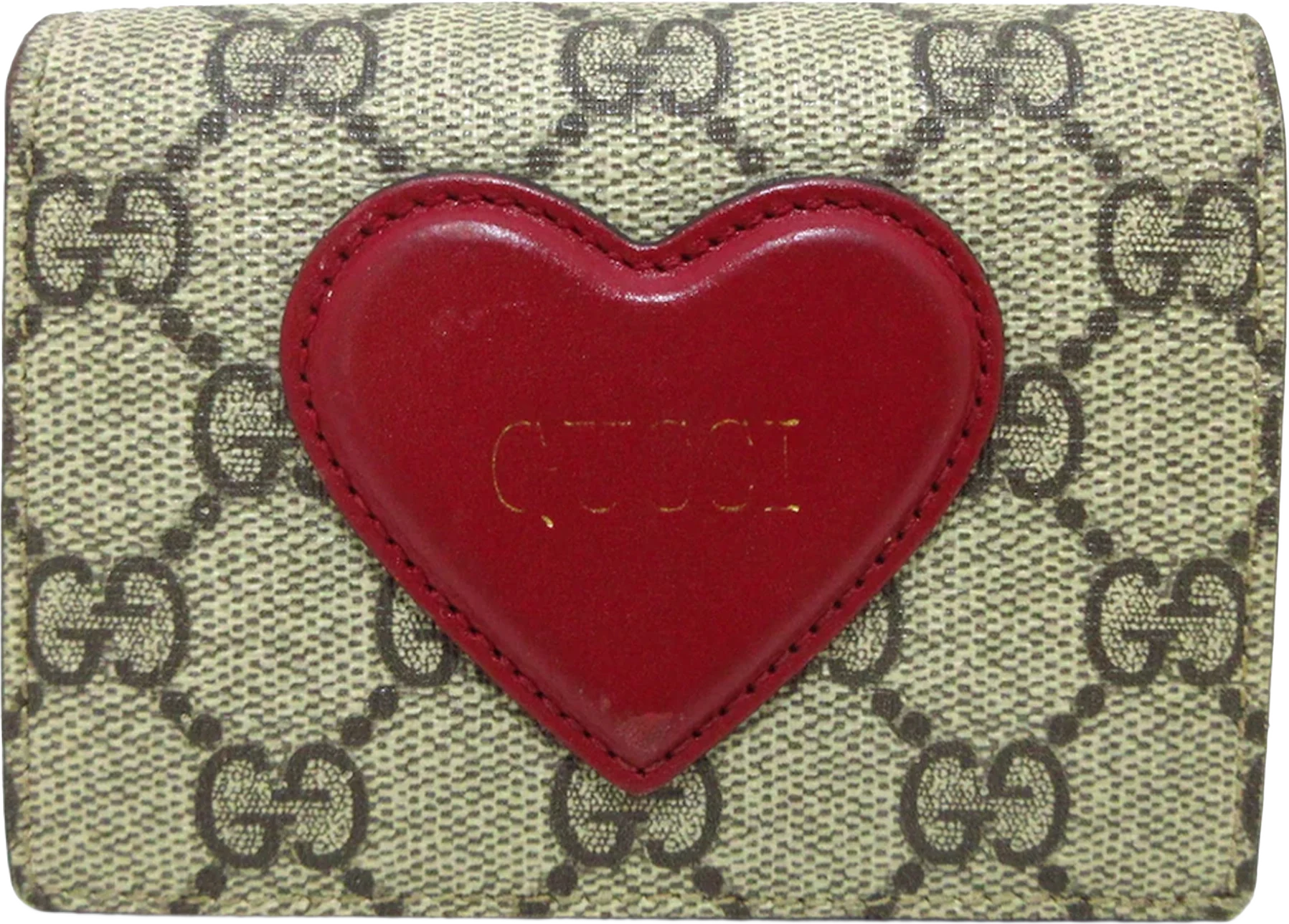 Gucci Gg Supreme Heart Bifold Wallet