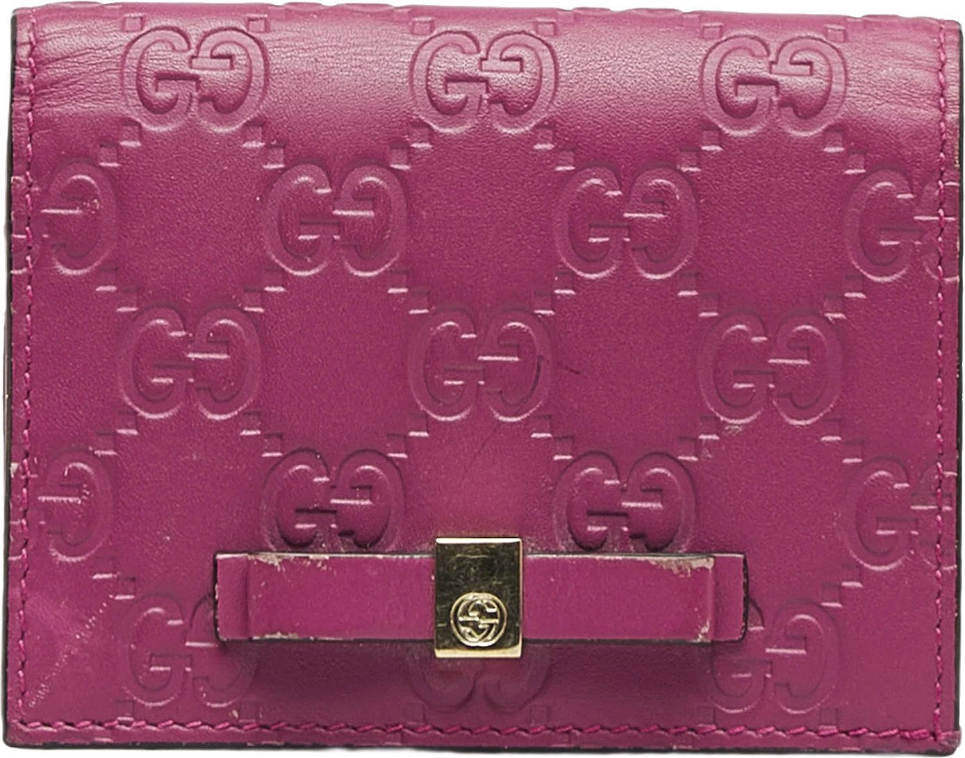 Gucci Guccissima Bow Bi-fold Wallet