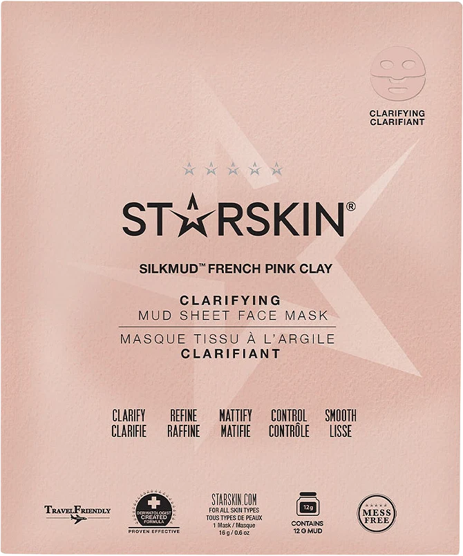 SILKMUD™ Pink French Clay Purifying Mud Sheet Mask