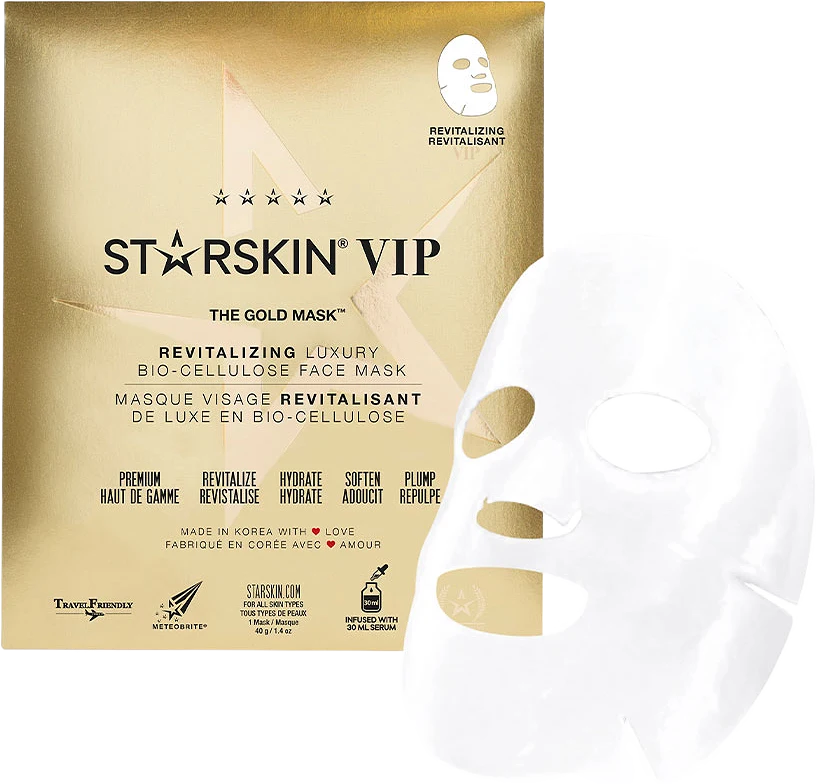 The Gold Mask™ VIP Revitalizing Luxury Coconut Bio-Cellulose Face Mask