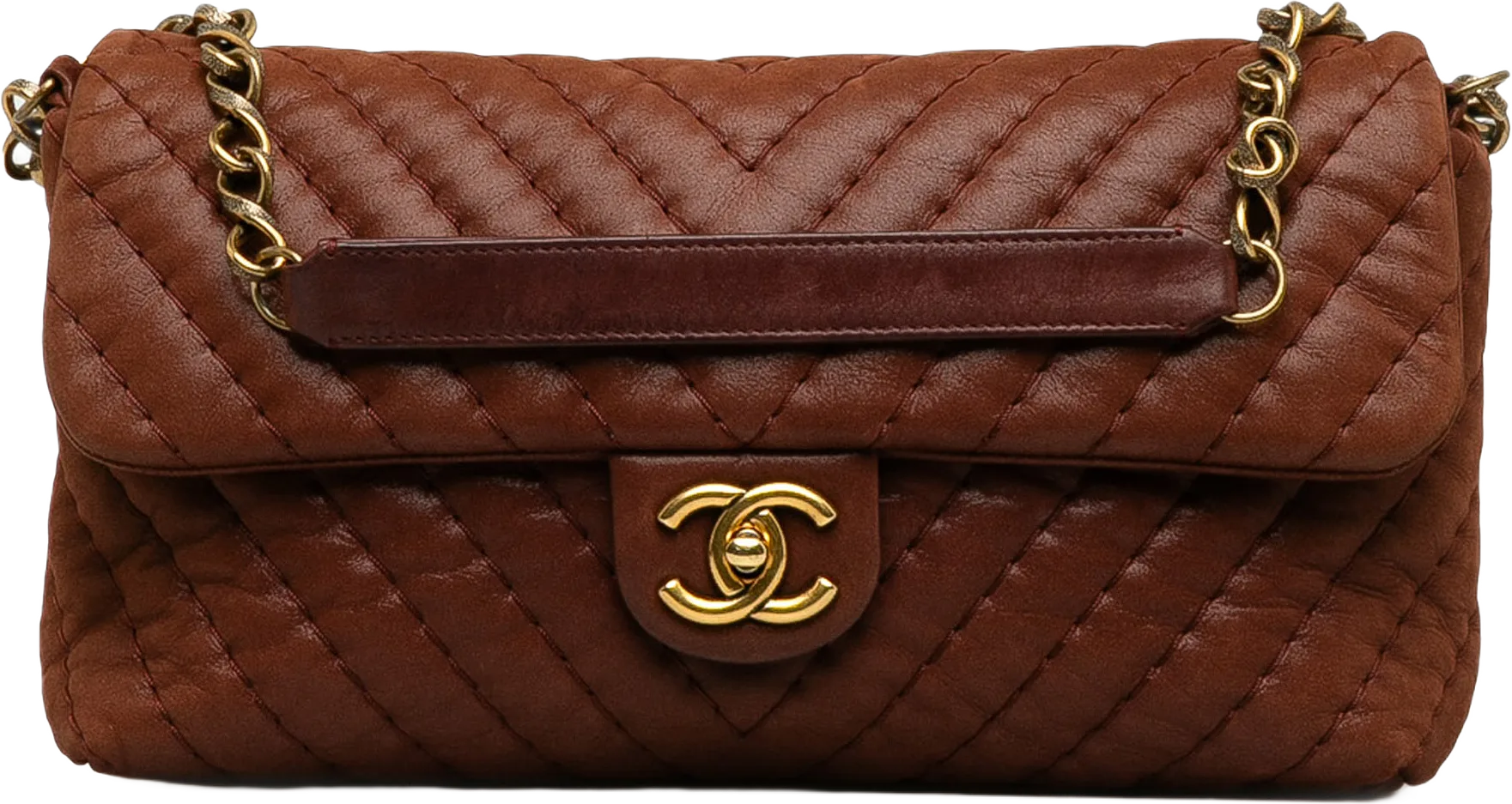 Chanel Surpique Chevron Flap Bag