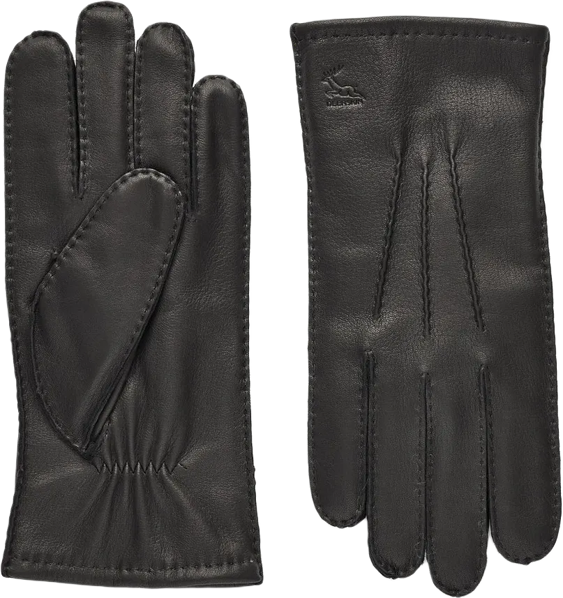 Black Leather Gloves Airolo