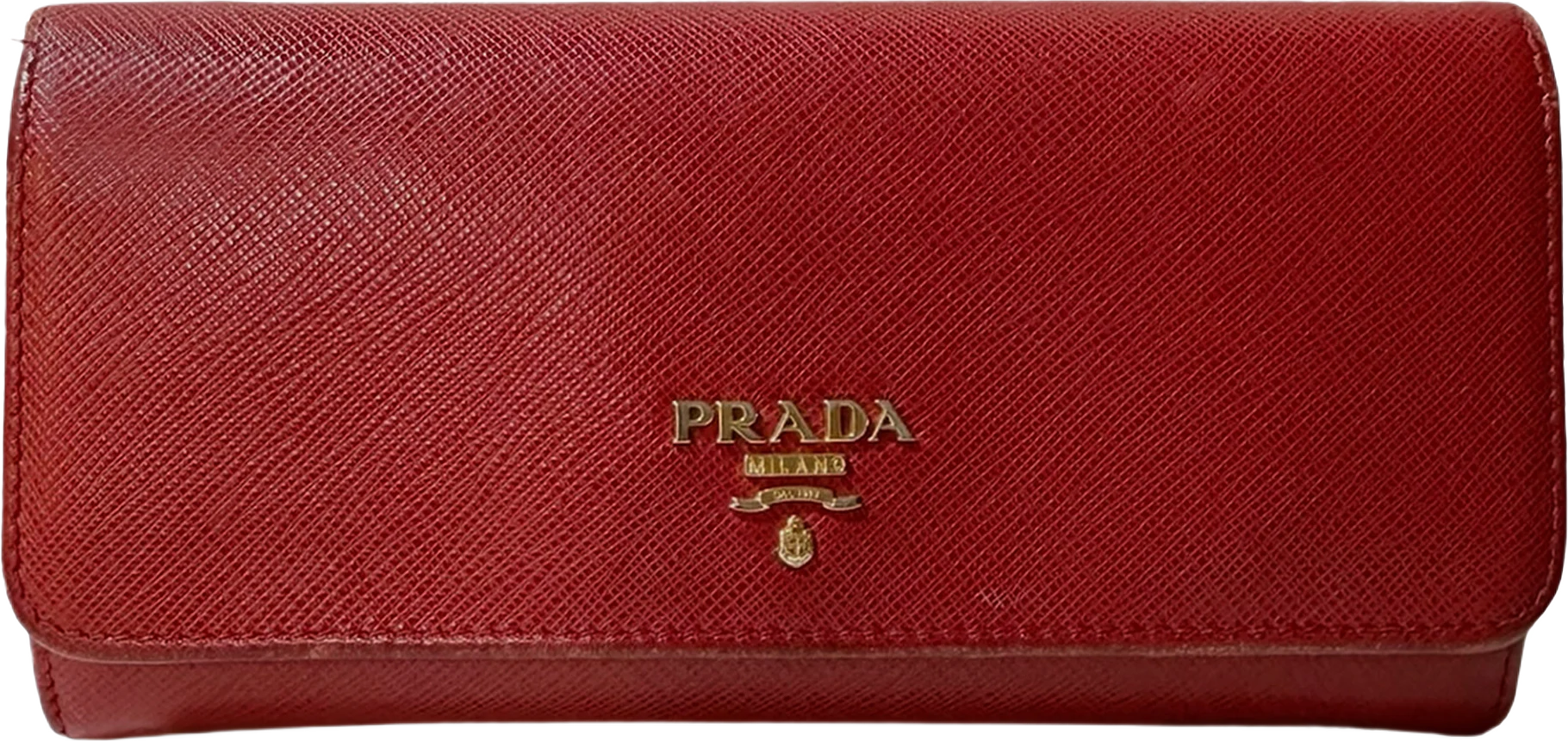 Prada Saffiano Lux Continental Wallet