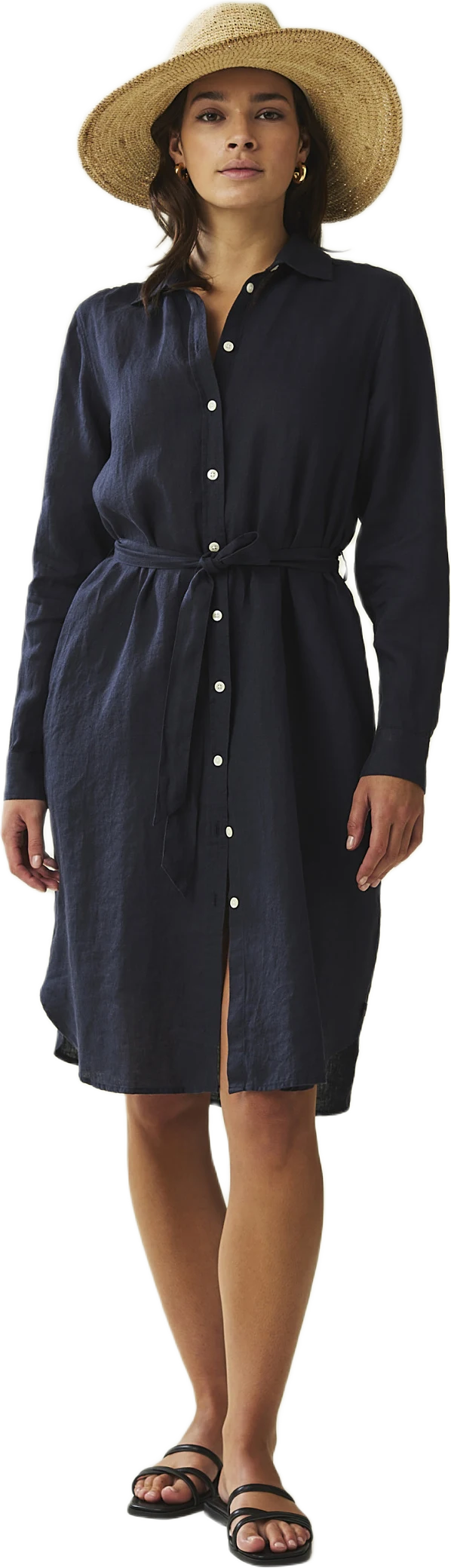 Isa Linen Shirt Dress