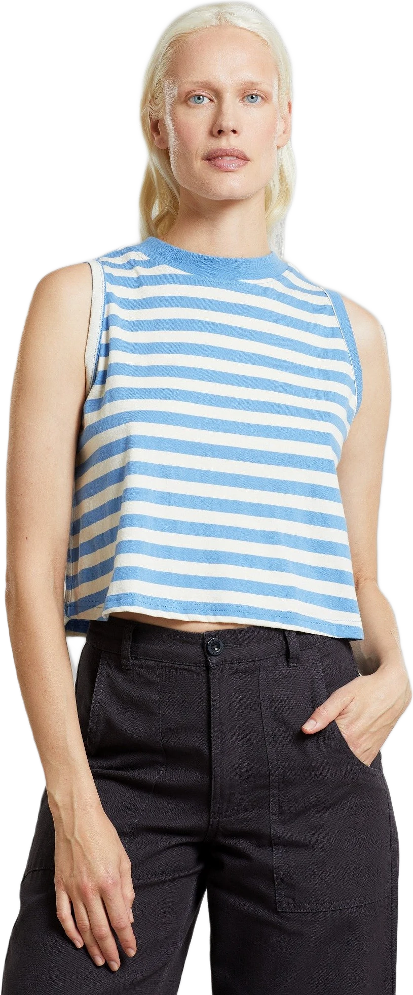 Top Namsos Stripes Della Blue