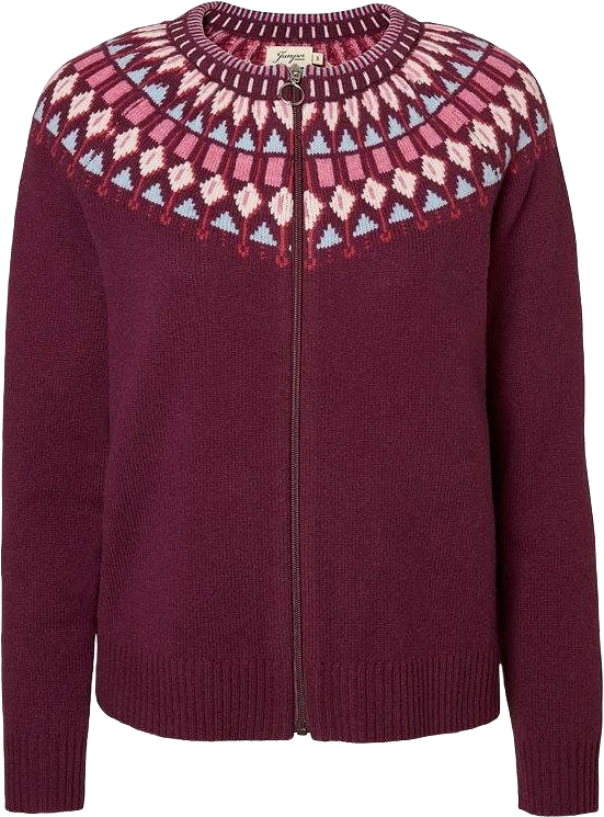 Stickad Cardigan I Lammull  - Michelle Wine